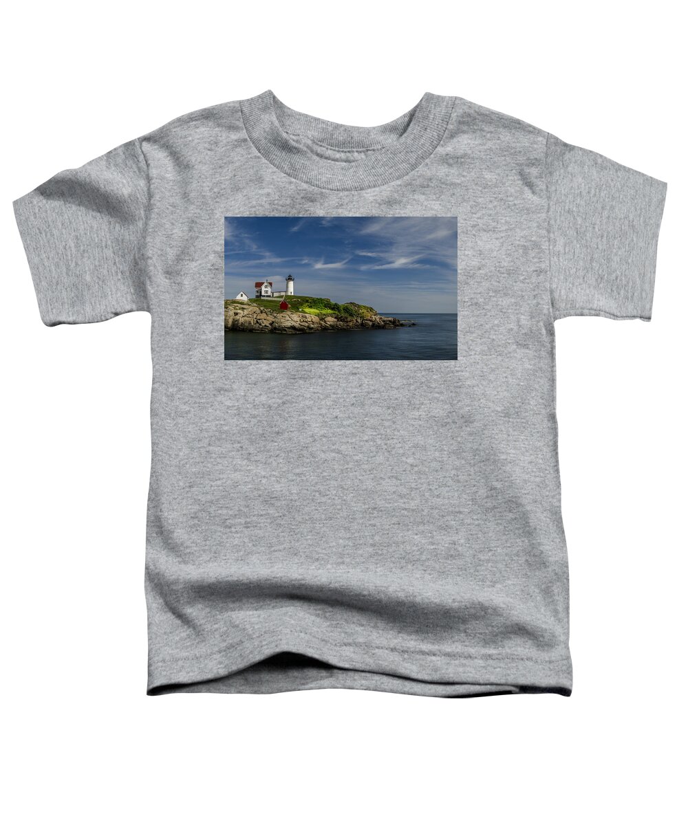 Maine Toddler T-Shirt featuring the photograph Cape Neddick Lighthouse by Rick Mosher