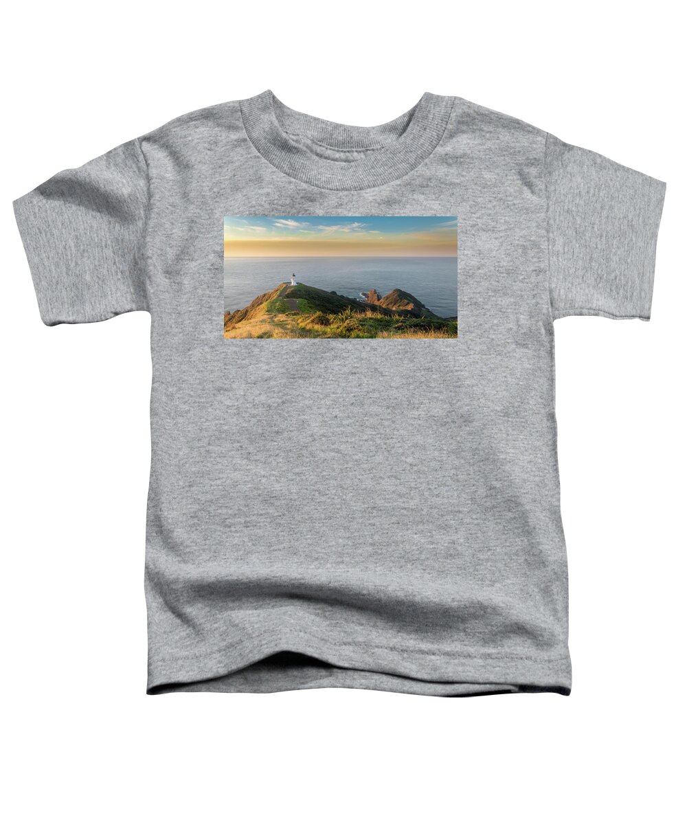 Lighthouse Toddler T-Shirt featuring the photograph Cape Reinga Lighthouse by Martin Capek