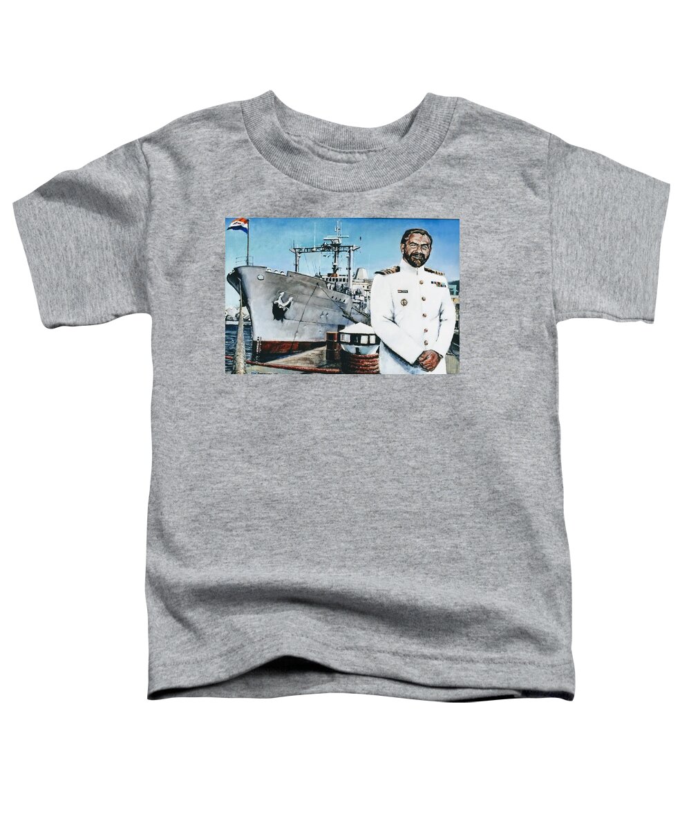 Sas Tafelberg Toddler T-Shirt featuring the painting Capt Eric Green by Tim Johnson