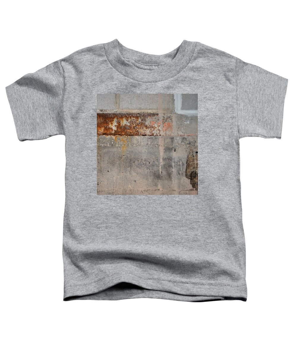 Concrete Toddler T-Shirt featuring the photograph Carlton 16 concrete mortar and rust by Tim Nyberg