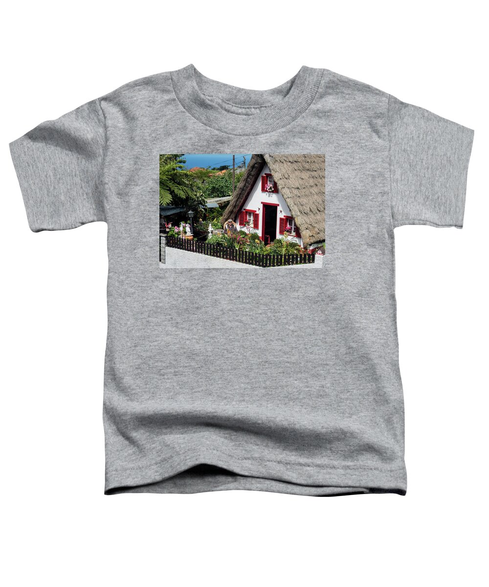 Madeira Toddler T-Shirt featuring the photograph Casa de Colmo by Claudio Maioli