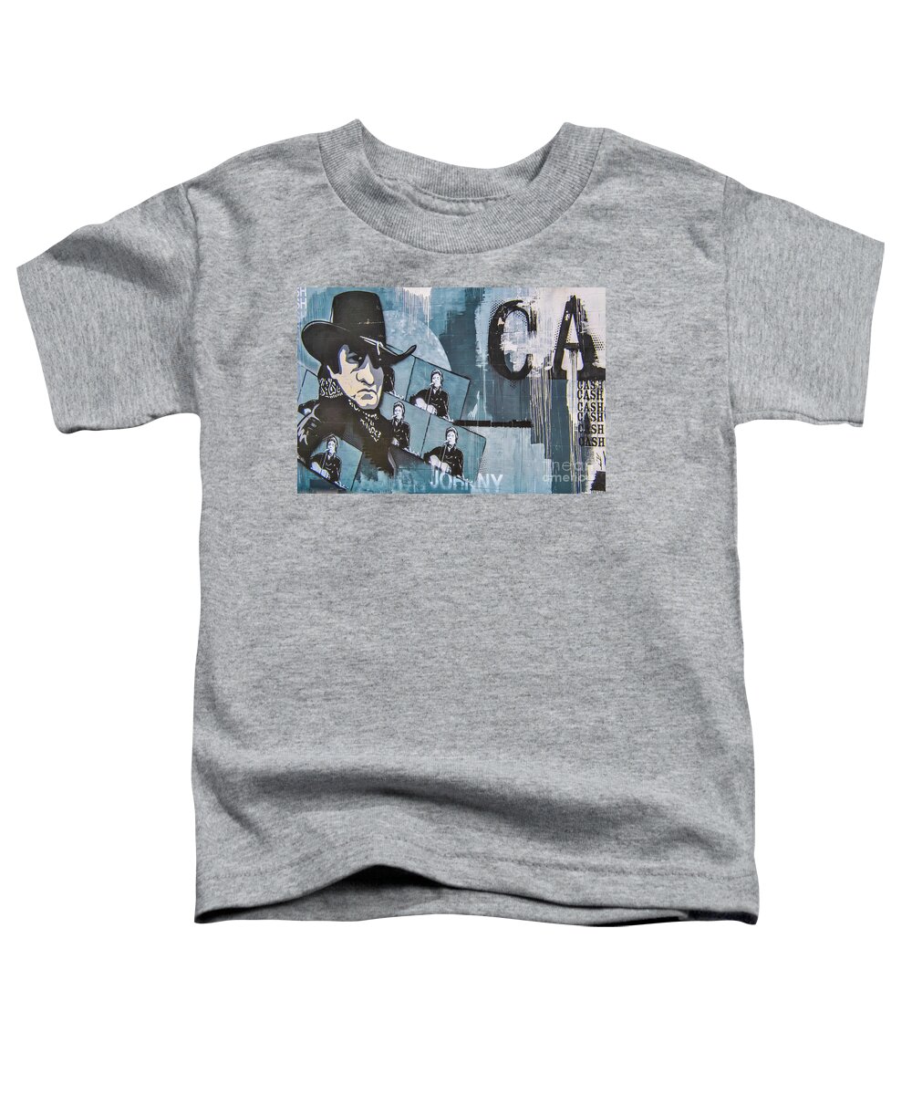 Johnny Cash Toddler T-Shirt featuring the photograph Cash by Pamela Williams