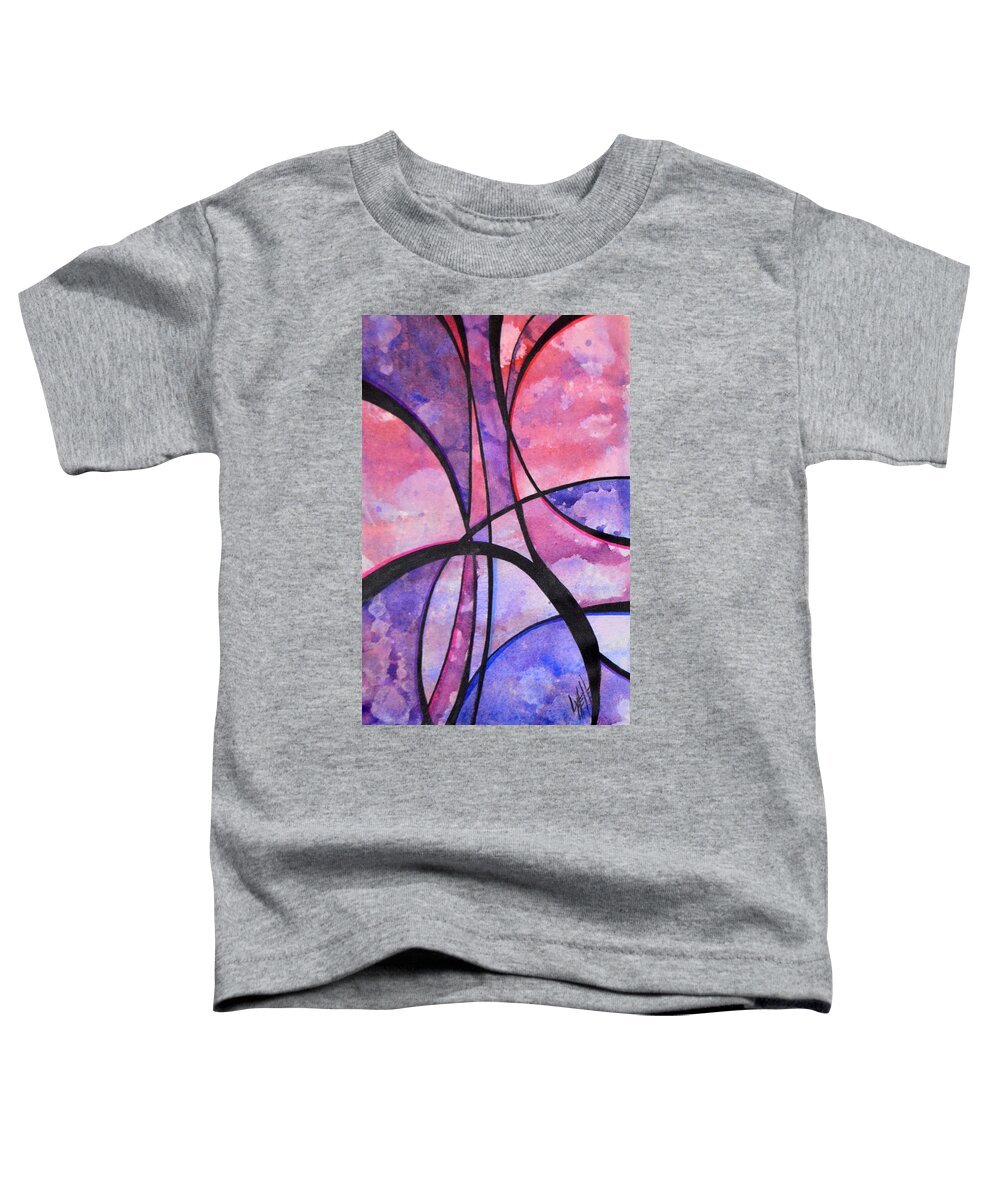 Vase Toddler T-Shirt featuring the digital art Celestial Carafe by Lynellen Nielsen