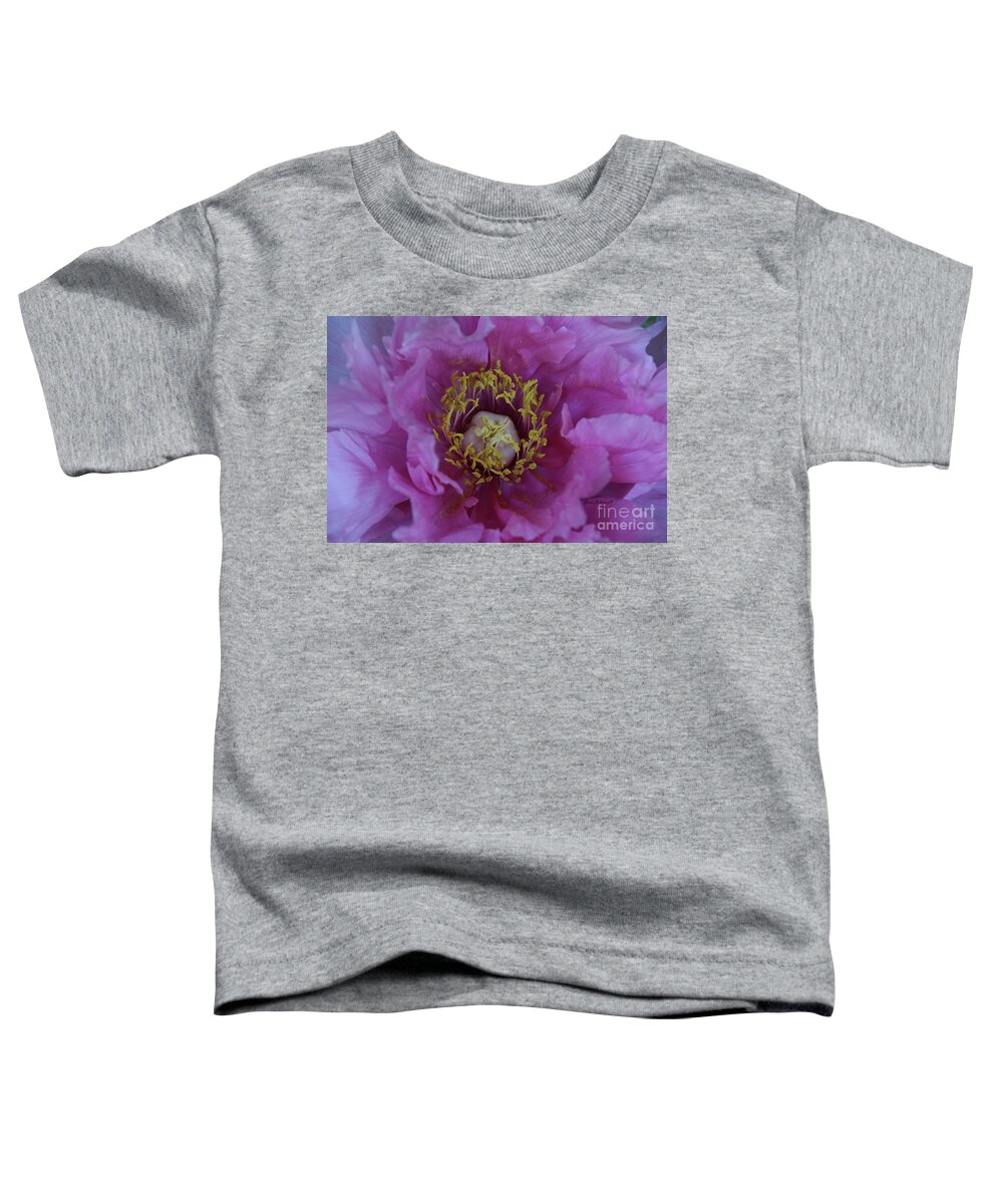 Floral Toddler T-Shirt featuring the photograph Center of the Attention by Yumi Johnson