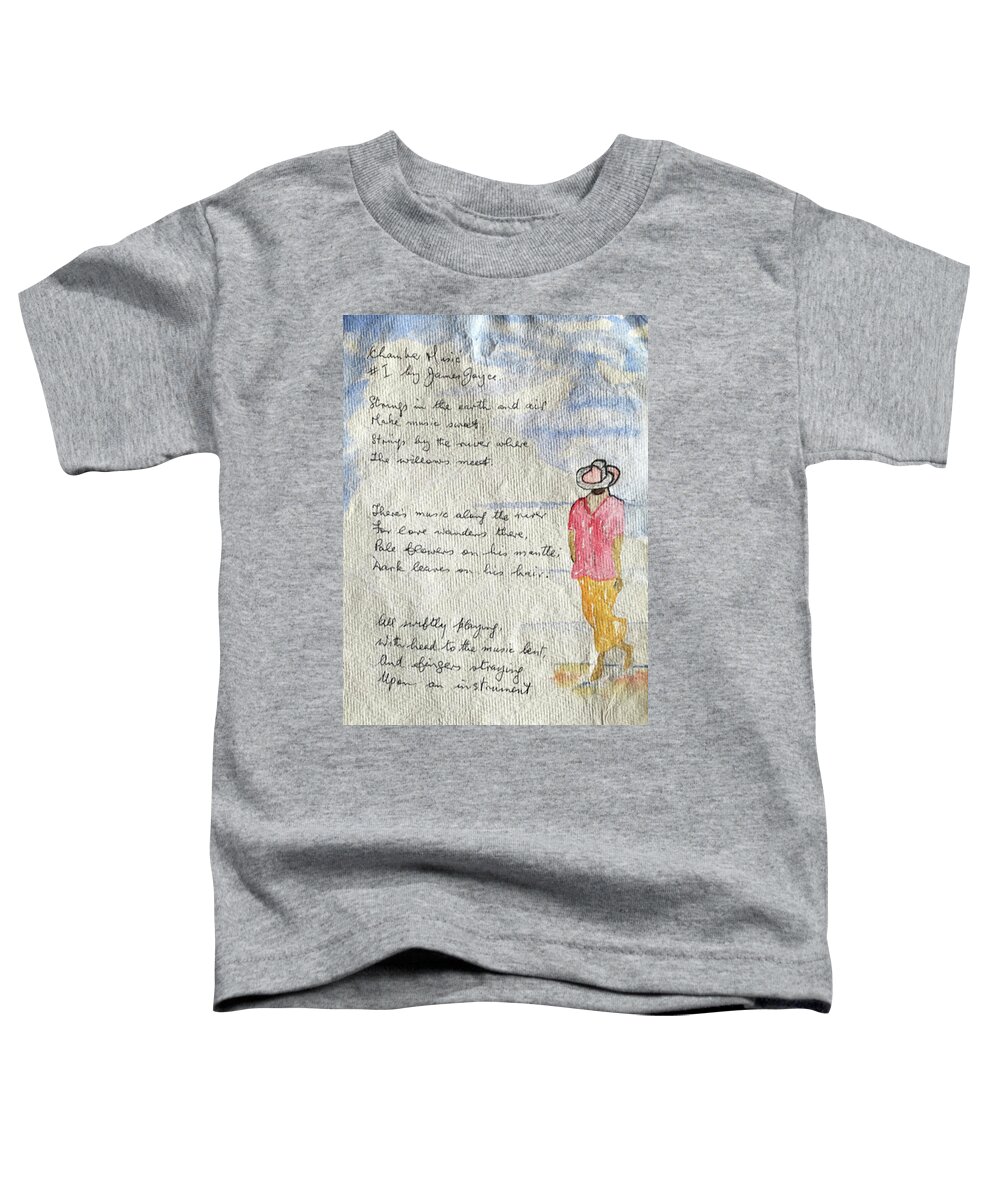Figure Toddler T-Shirt featuring the painting Chamber Music 1 by Roger Cummiskey