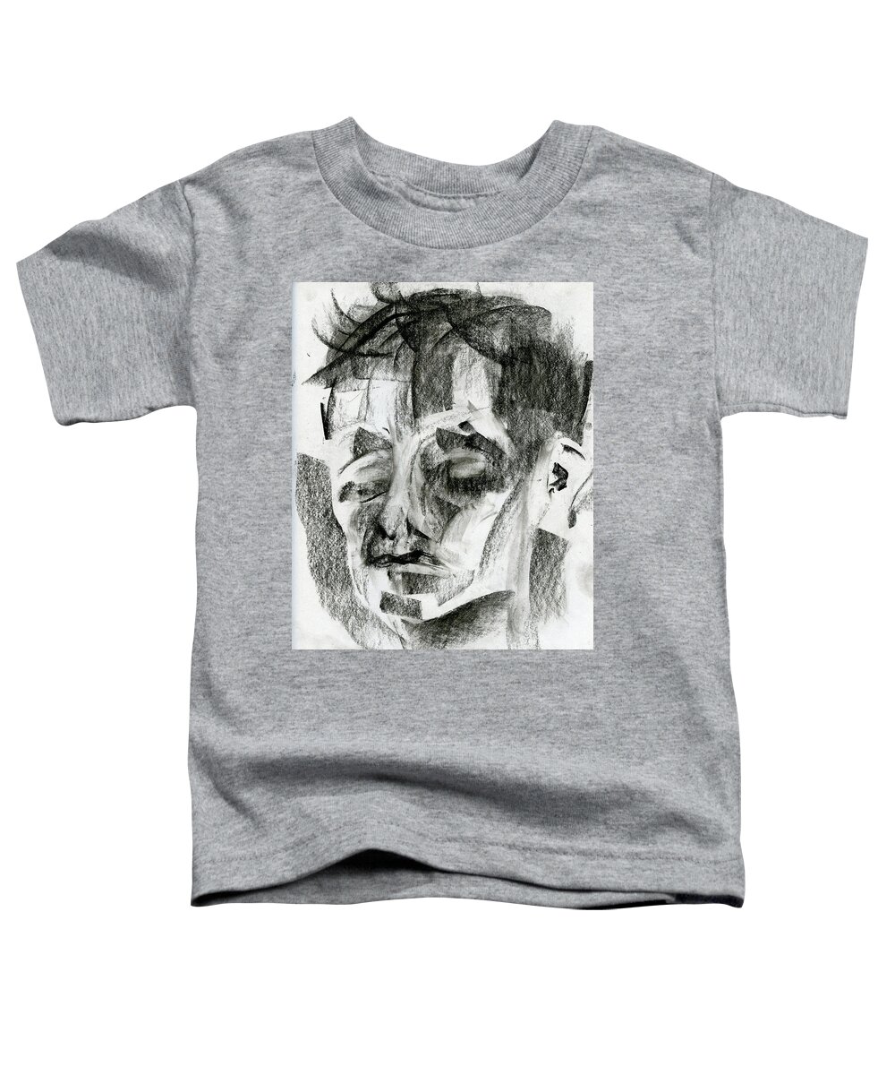 Drawing Toddler T-Shirt featuring the painting Charcoal Sketch by Edward Fielding