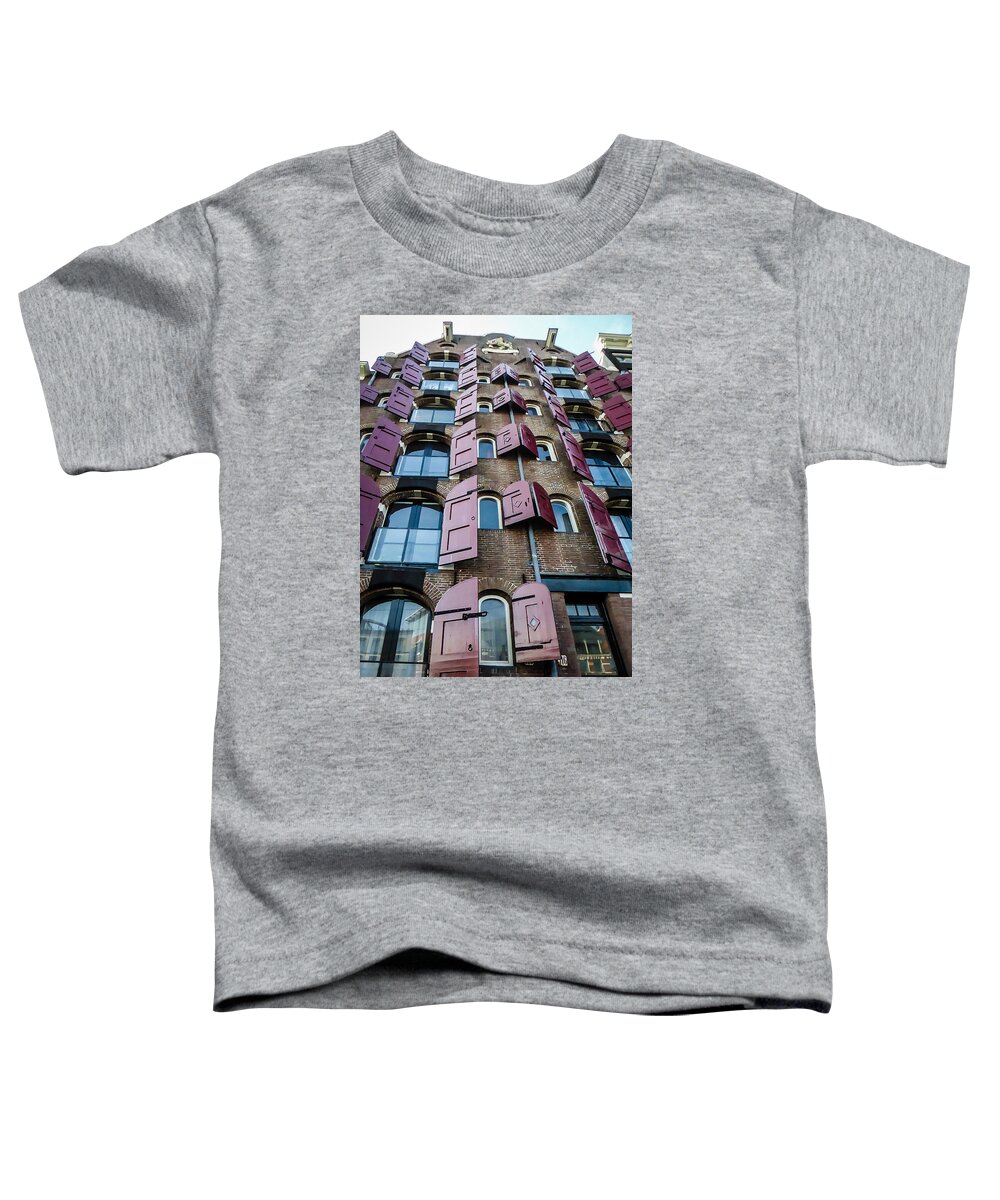 Cheese Toddler T-Shirt featuring the photograph Cheese Warehouse - Amsterdam by Pamela Newcomb