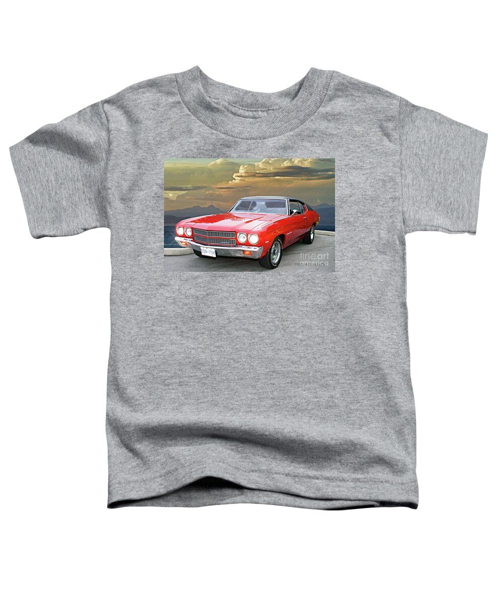 Cars Toddler T-Shirt featuring the photograph Chevy Malibu by Randy Harris