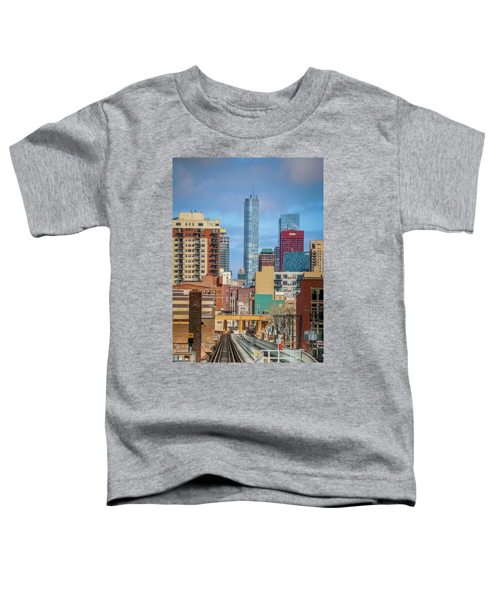 Chicago Toddler T-Shirt featuring the photograph Chicago in Full Color by Tony HUTSON