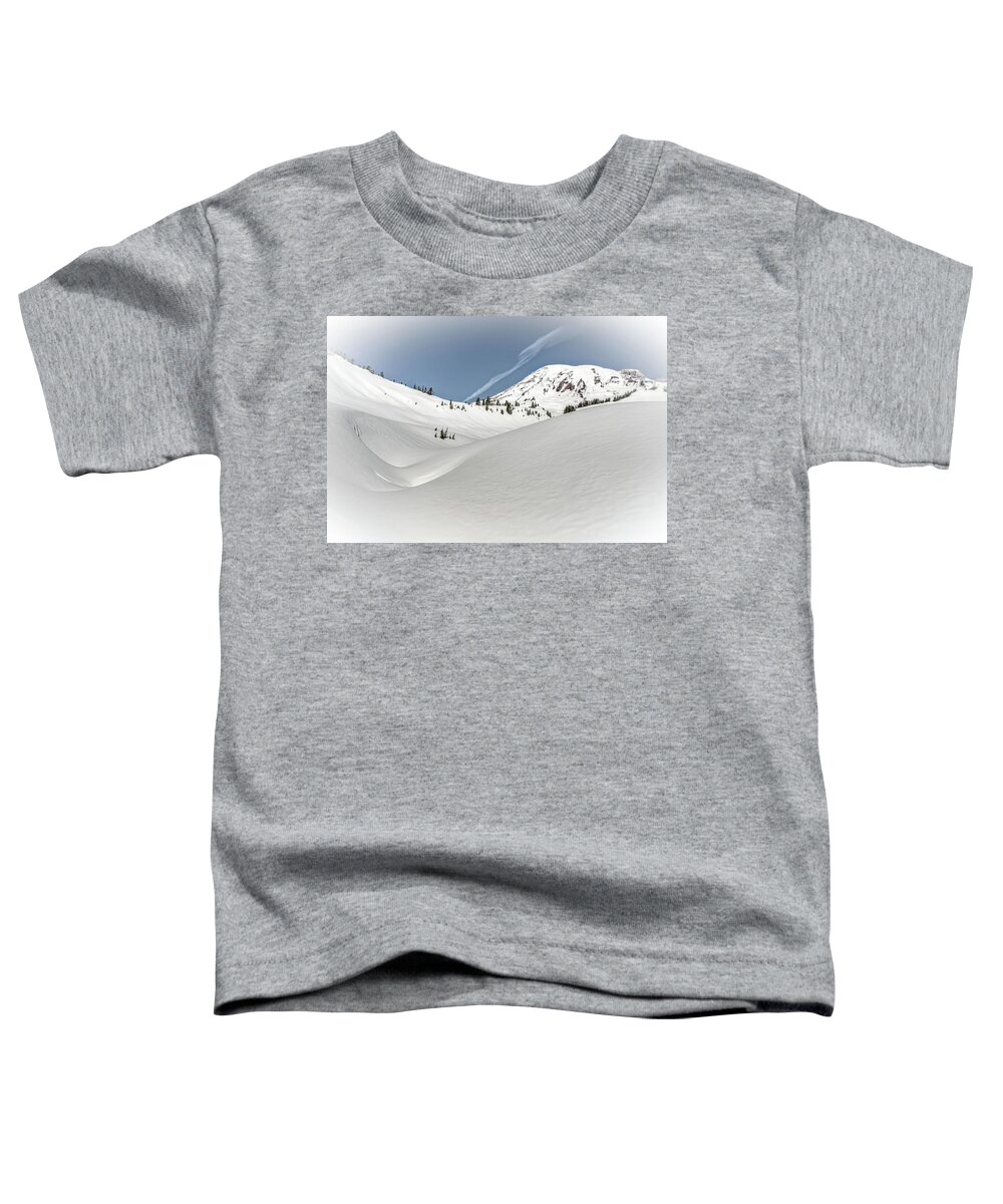 Mount Rainier Toddler T-Shirt featuring the photograph Christmas Card by Judi Kubes
