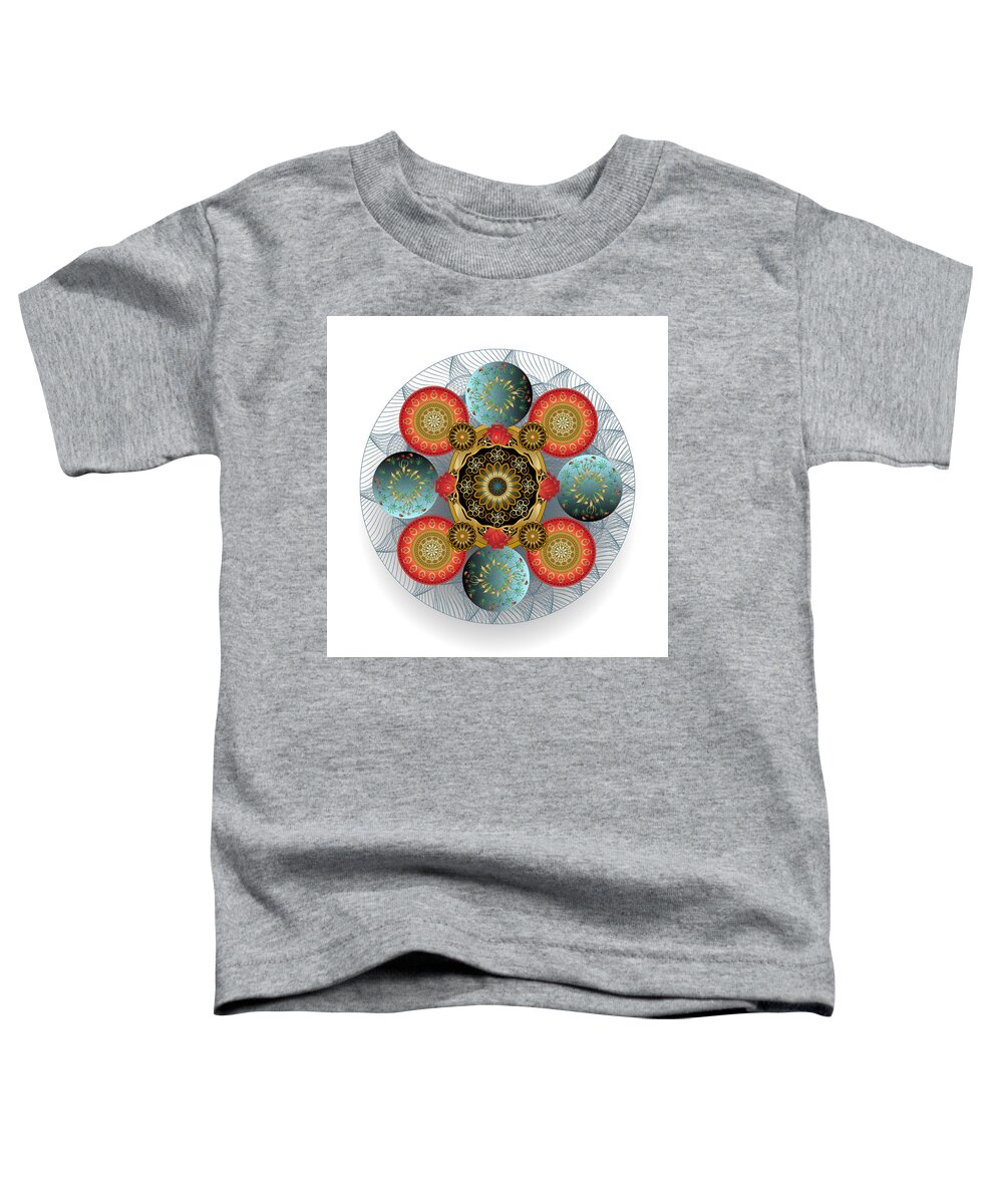 Mandala Toddler T-Shirt featuring the digital art Circulosity No 3415 by Alan Bennington