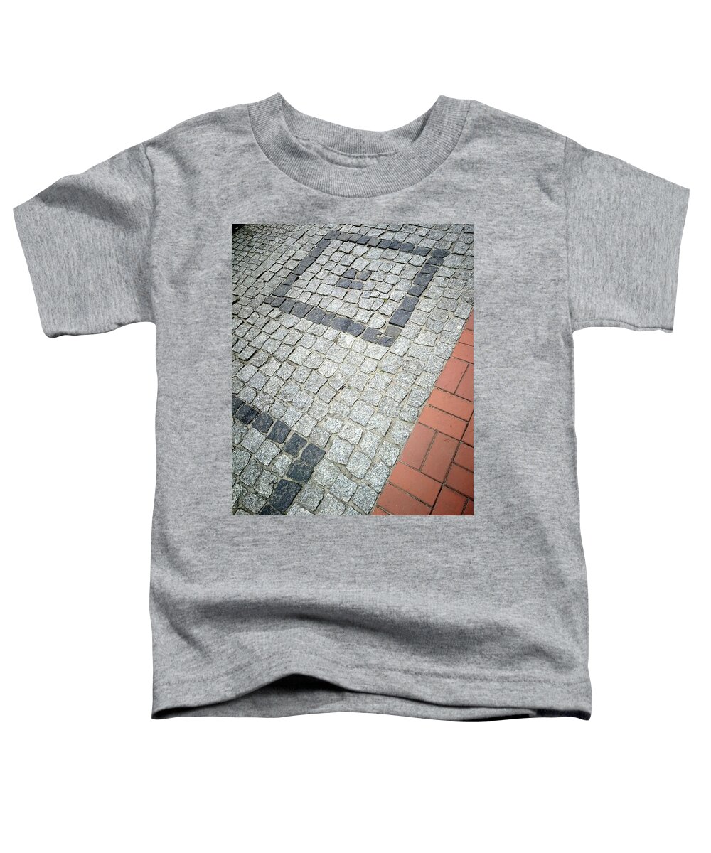 City Toddler T-Shirt featuring the photograph City pavement by Piotr Dulski