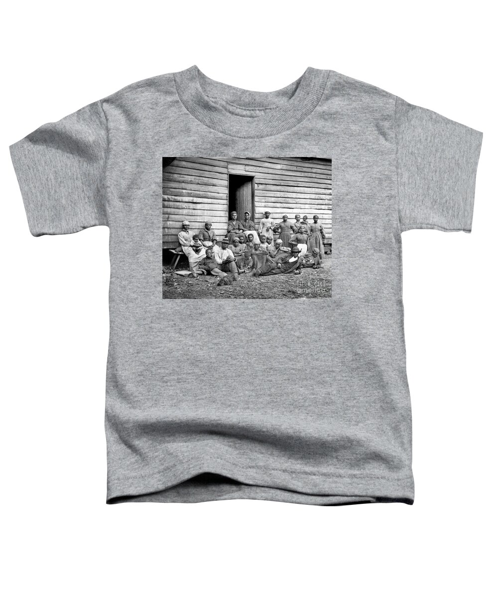 1860s Toddler T-Shirt featuring the photograph Civil War: Freed Slaves by Granger