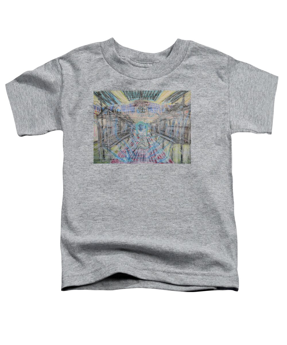 Church Toddler T-Shirt featuring the painting CLaiming of the Soul by Marwan George Khoury