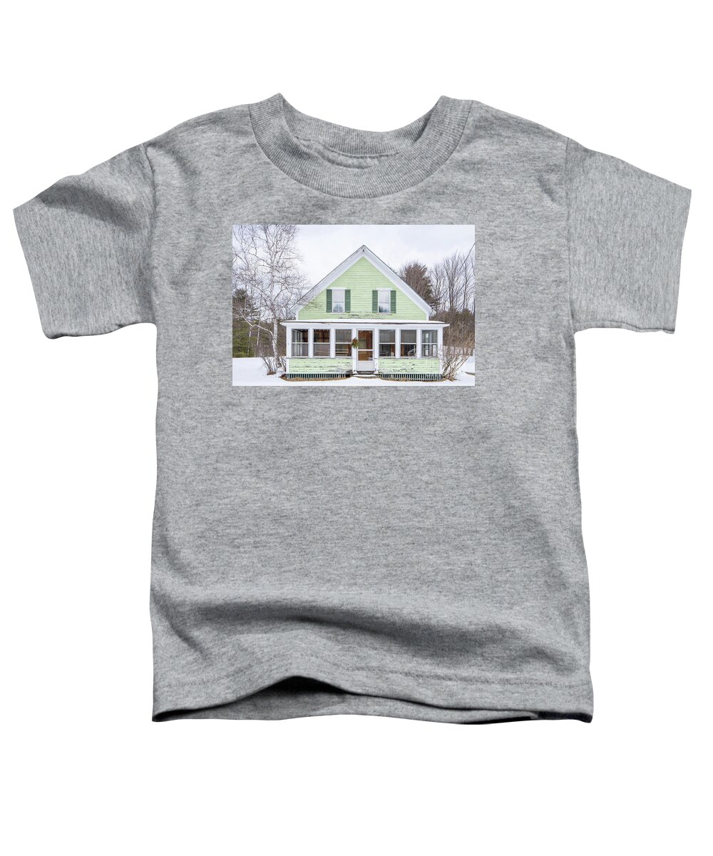 New England Toddler T-Shirt featuring the photograph Classic New Englander Home by Edward Fielding