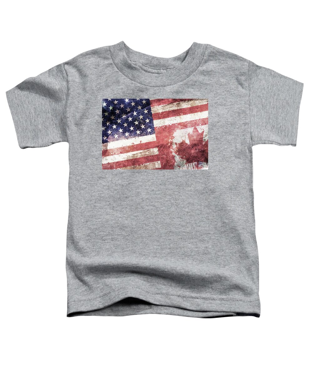 Composite Toddler T-Shirt featuring the digital art Co-Patriots by Az Jackson