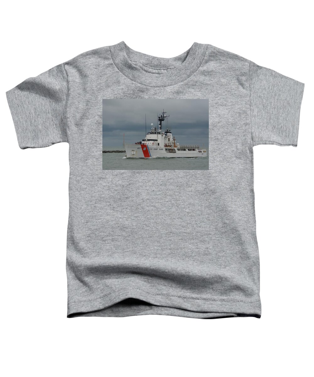 U.s Coast Guard Cutter Toddler T-Shirt featuring the photograph Coast Guard Cutter Vigilant by Bradford Martin