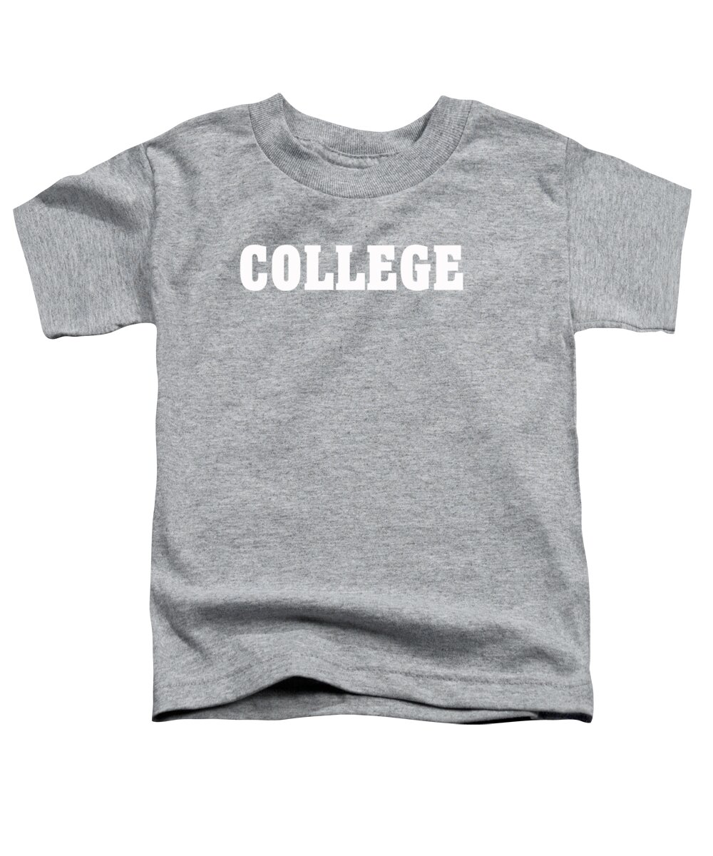 Generic Toddler T-Shirt featuring the drawing College tee by Edward Fielding