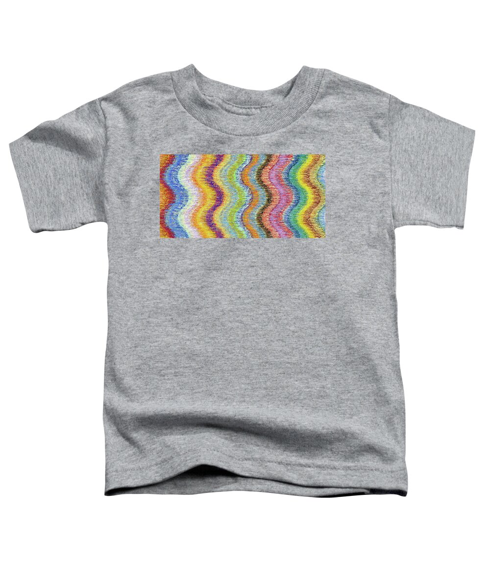 Color Toddler T-Shirt featuring the painting Color Wave Study Number One by Stephen Mauldin