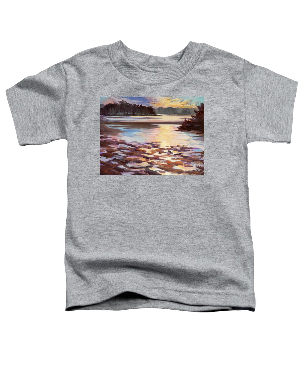 Trees Toddler T-Shirt featuring the painting Colors of a March Morning by K M Pawelec