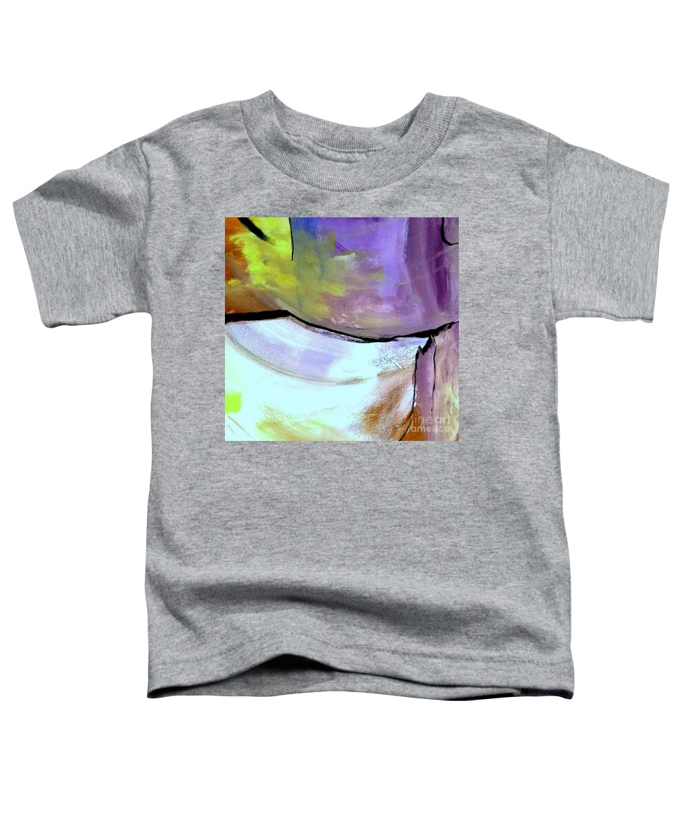 Comfort Toddler T-Shirt featuring the digital art Comfort Meditation Abstract Acrylic by Lisa Kaiser