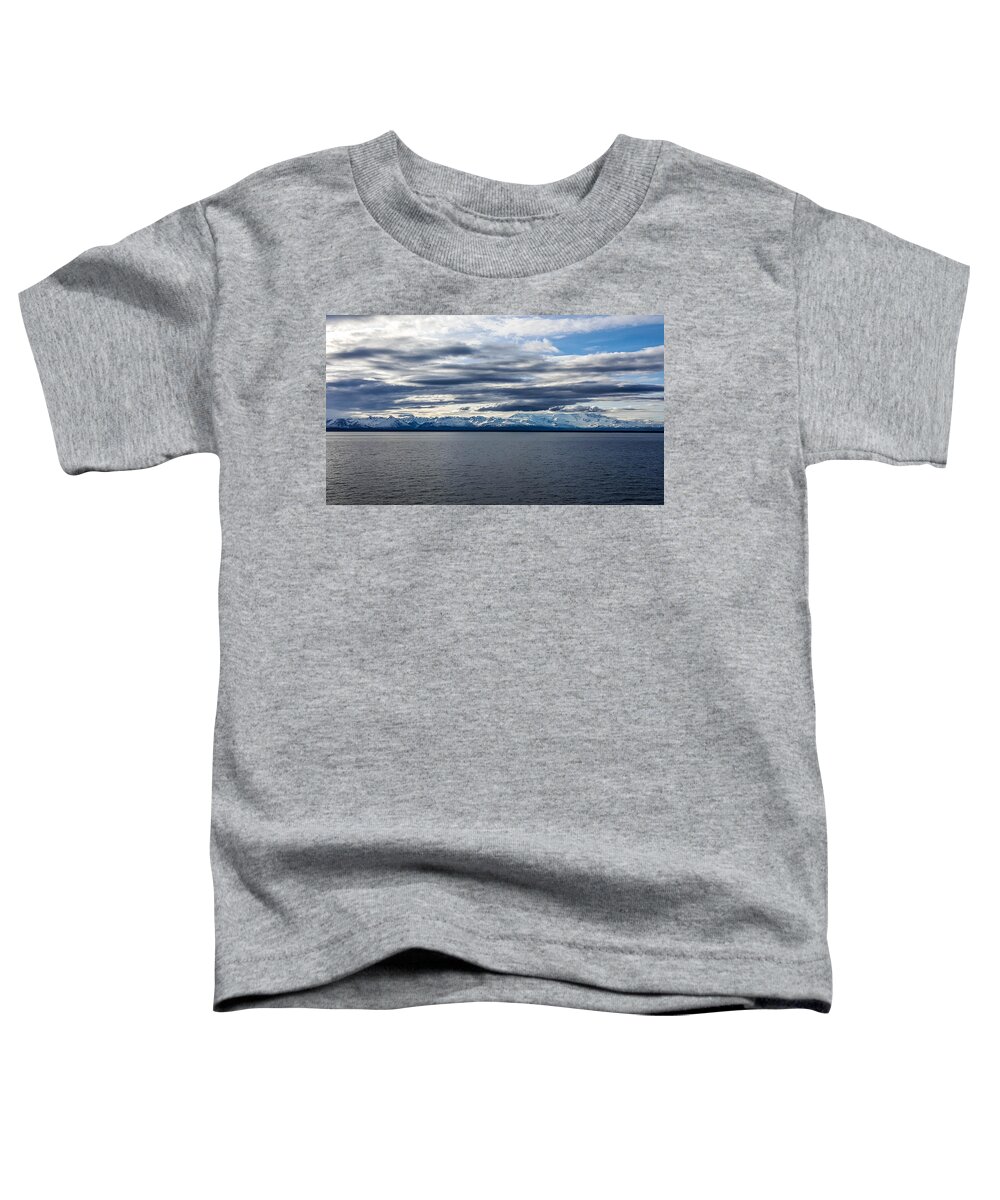 Cook Inlet Toddler T-Shirt featuring the photograph Cook Inlet View Mountains by Britten Adams