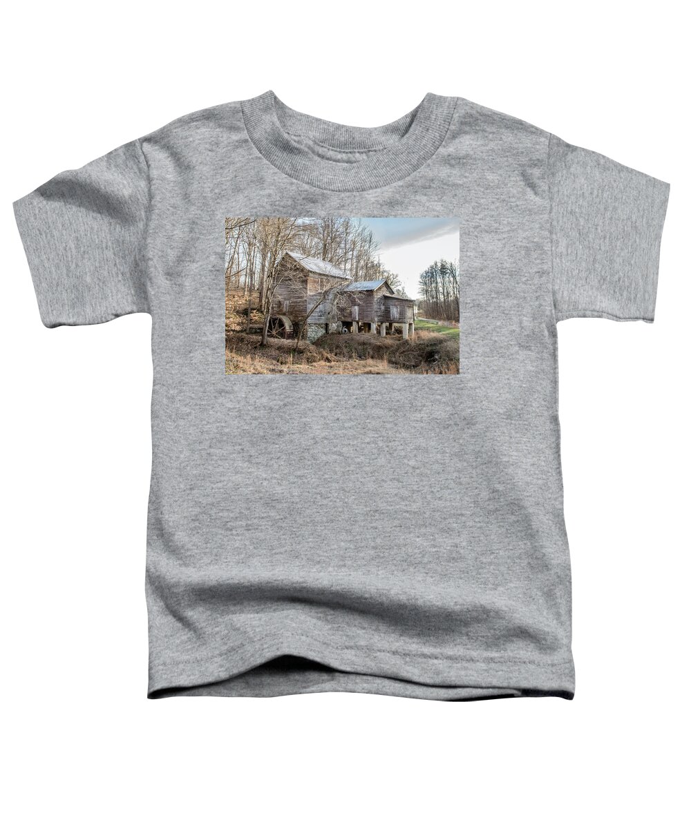 Cook's Mill Toddler T-Shirt featuring the photograph Cook's Grist Mill by Cynthia Wolfe