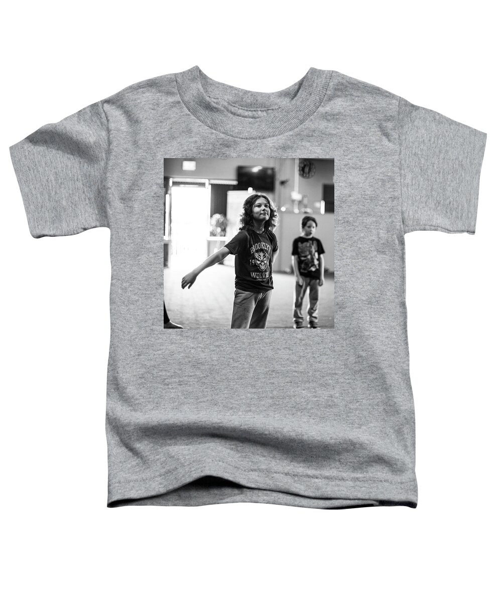 Aleckc Toddler T-Shirt featuring the photograph Cool Kids At Hiphop Dance Class At by Aleck Cartwright