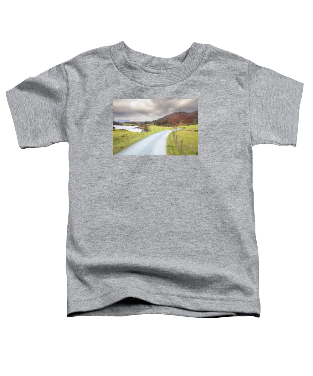 Agriculture Toddler T-Shirt featuring the photograph Country Lane In The Lakes -2 by Chris Smith