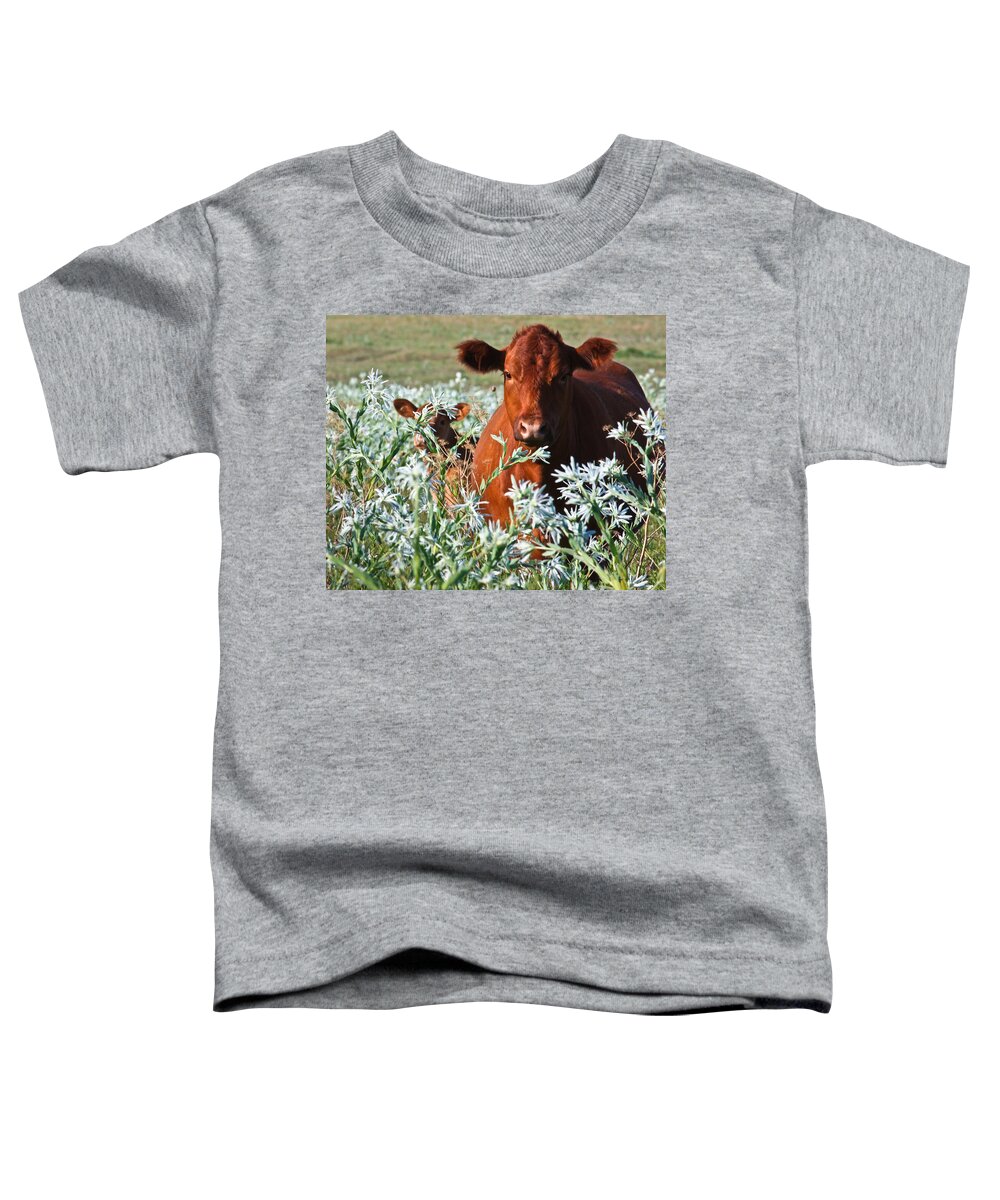 Cow Toddler T-Shirt featuring the photograph Cow Hide by Mark Alder