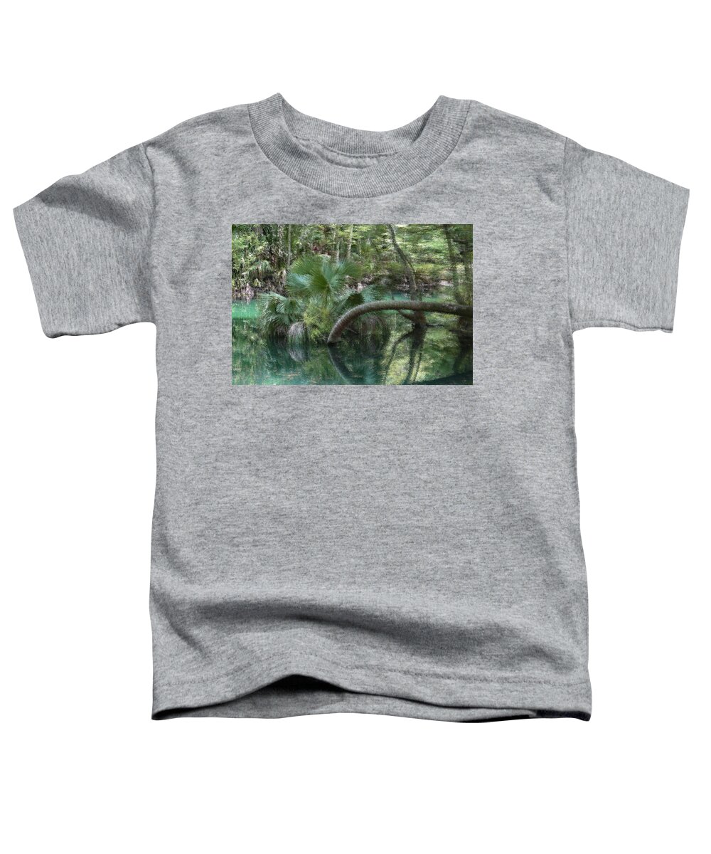 Silver Springs Toddler T-Shirt featuring the digital art Crazy Palm by Gina Fitzhugh