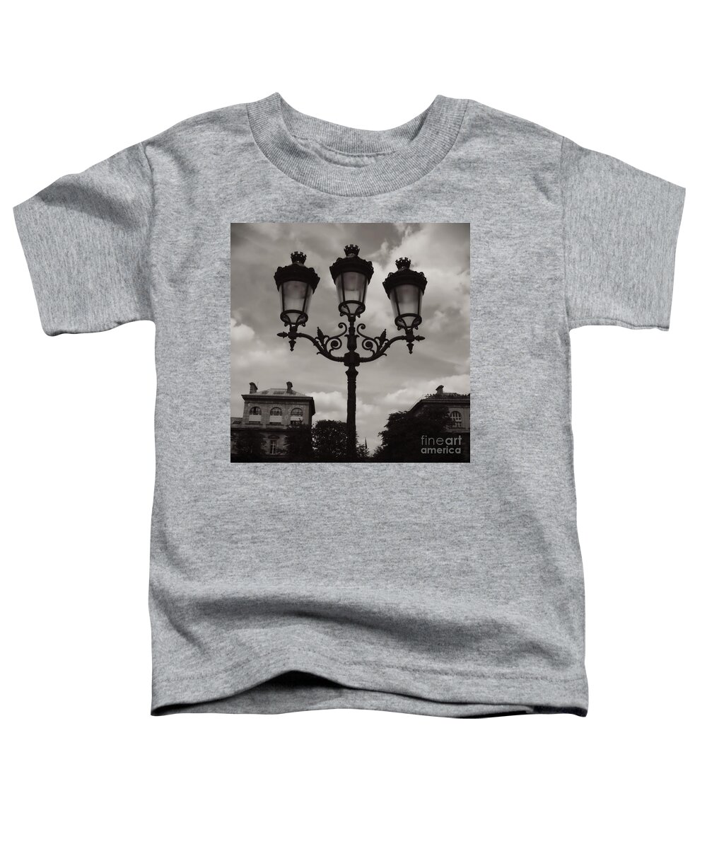 Candelabra Toddler T-Shirt featuring the photograph Crowned Luminaires in Paris by Carol Groenen