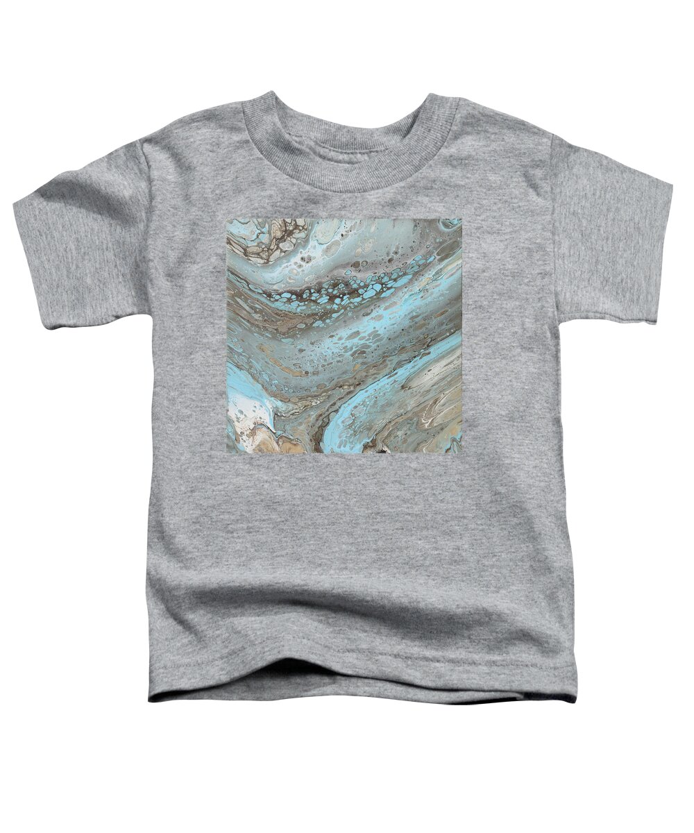 Organic Toddler T-Shirt featuring the painting Current by Tamara Nelson