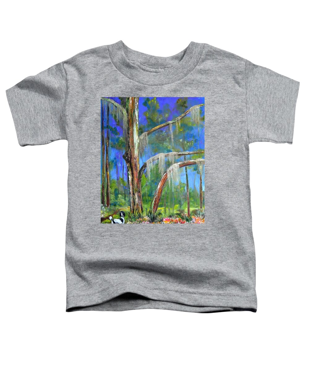 Tree Toddler T-Shirt featuring the painting Daisy's Tree by Evi Green