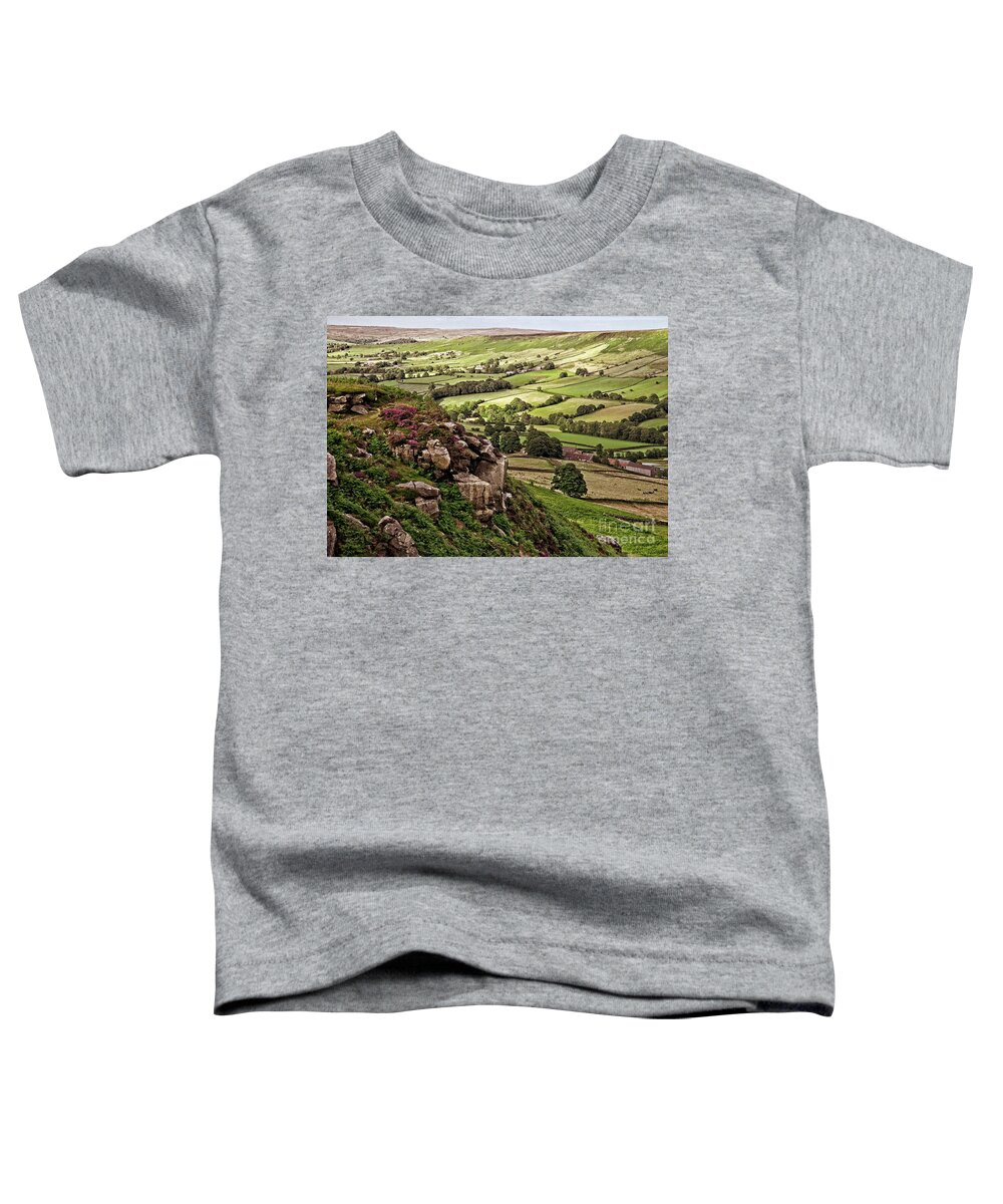 Yorkshire Moors Landscape Toddler T-Shirt featuring the photograph Danby Dale Yorkshire Landscape by Martyn Arnold
