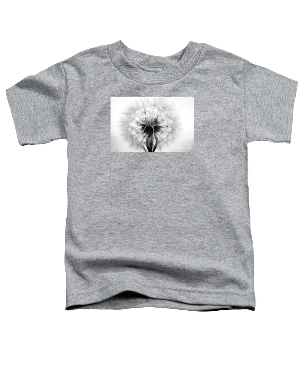 Dandelion Toddler T-Shirt featuring the photograph Dandelion mono by Shawn Jeffries
