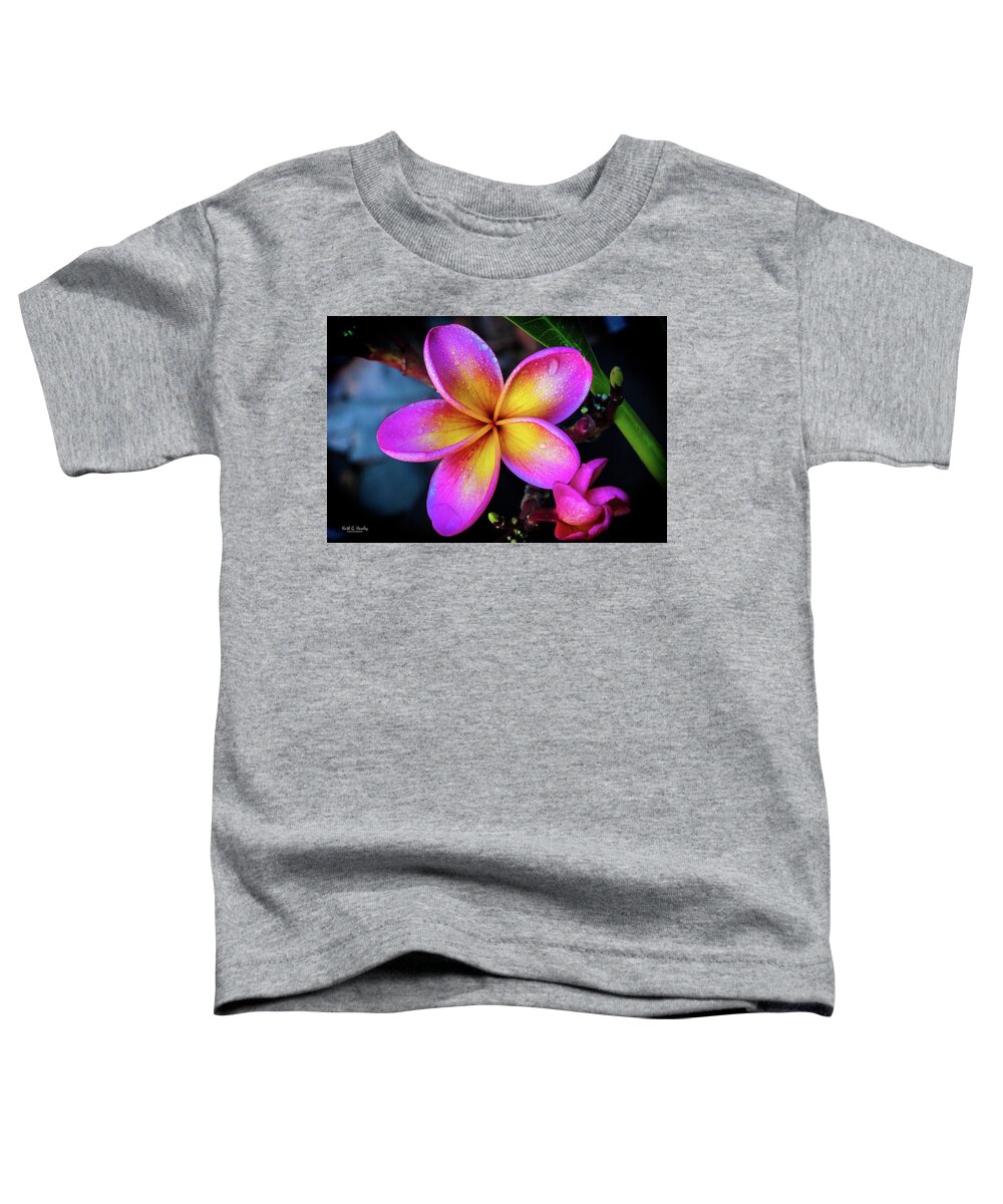 Flower Toddler T-Shirt featuring the photograph Darwin Sunset Frangipani by Keith Hawley