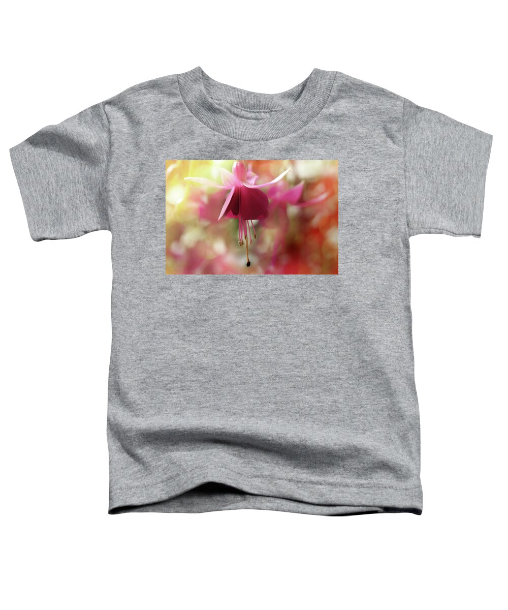 Pink Flower Toddler T-Shirt featuring the photograph Dawn Petals by Mike Eingle