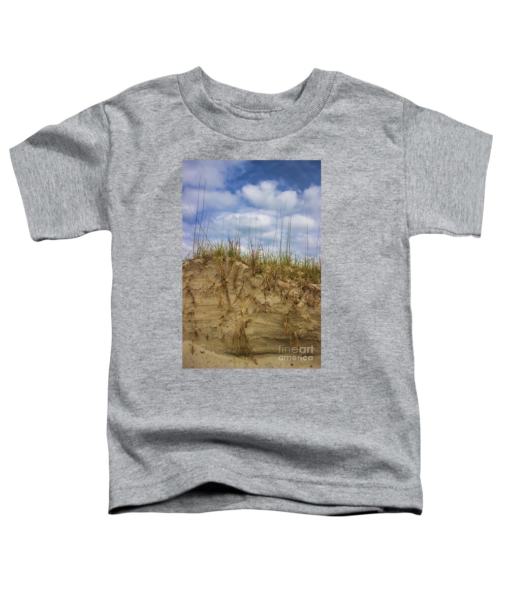 Sand Dunes Toddler T-Shirt featuring the photograph Digging in Deep in Sand Dunes by Roberta Byram