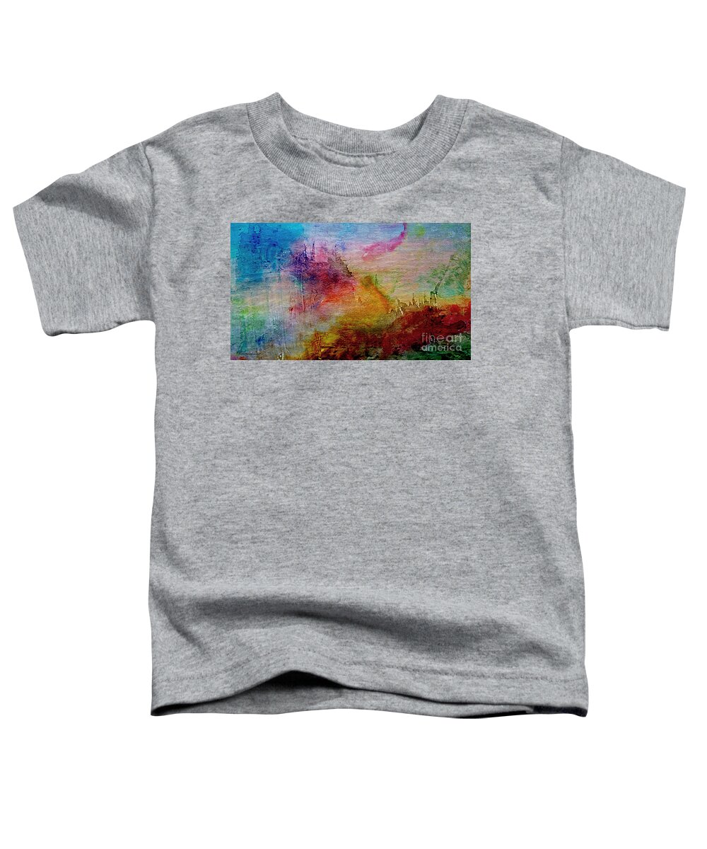 Abstract Toddler T-Shirt featuring the painting 1a Abstract Expressionism Digital Painting by Ricardos Creations
