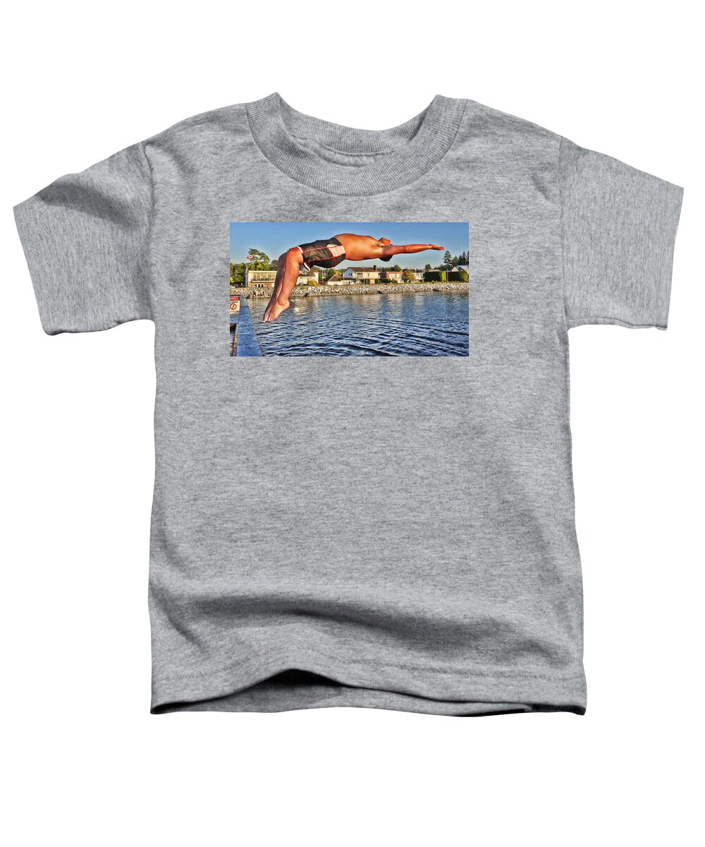 Diving Toddler T-Shirt featuring the photograph Diving 2 by Lawrence Christopher