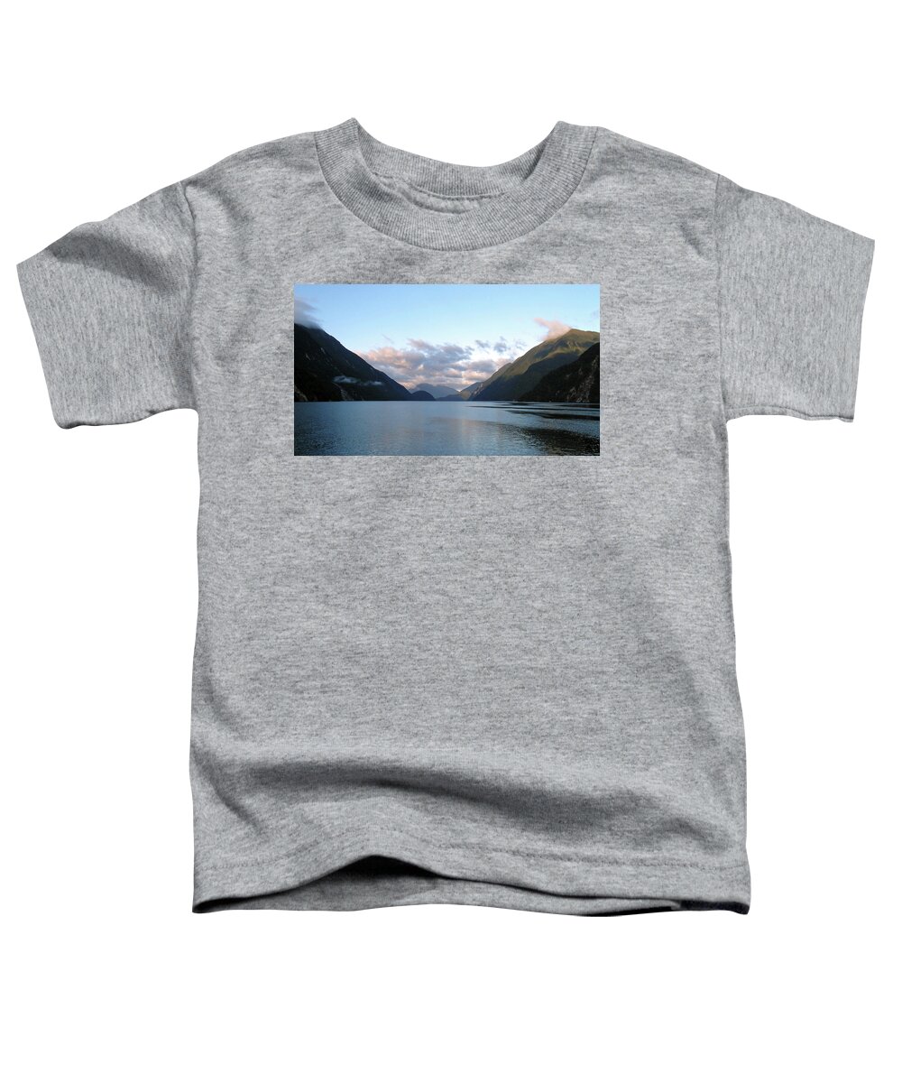 Doubtful Sound Toddler T-Shirt featuring the photograph Doubtful Sound, New Zealand No. 1 by Sandy Taylor