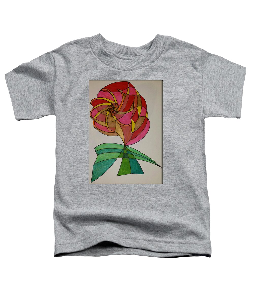 Geometric Art Toddler T-Shirt featuring the glass art Dream 14 by S S-ray