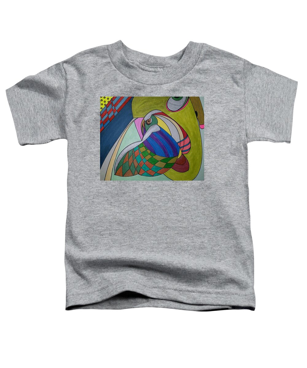 Geometric Art Toddler T-Shirt featuring the glass art Dream 269 by S S-ray