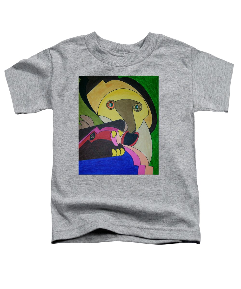 Geometric Art Toddler T-Shirt featuring the painting Dream 294 by S S-ray