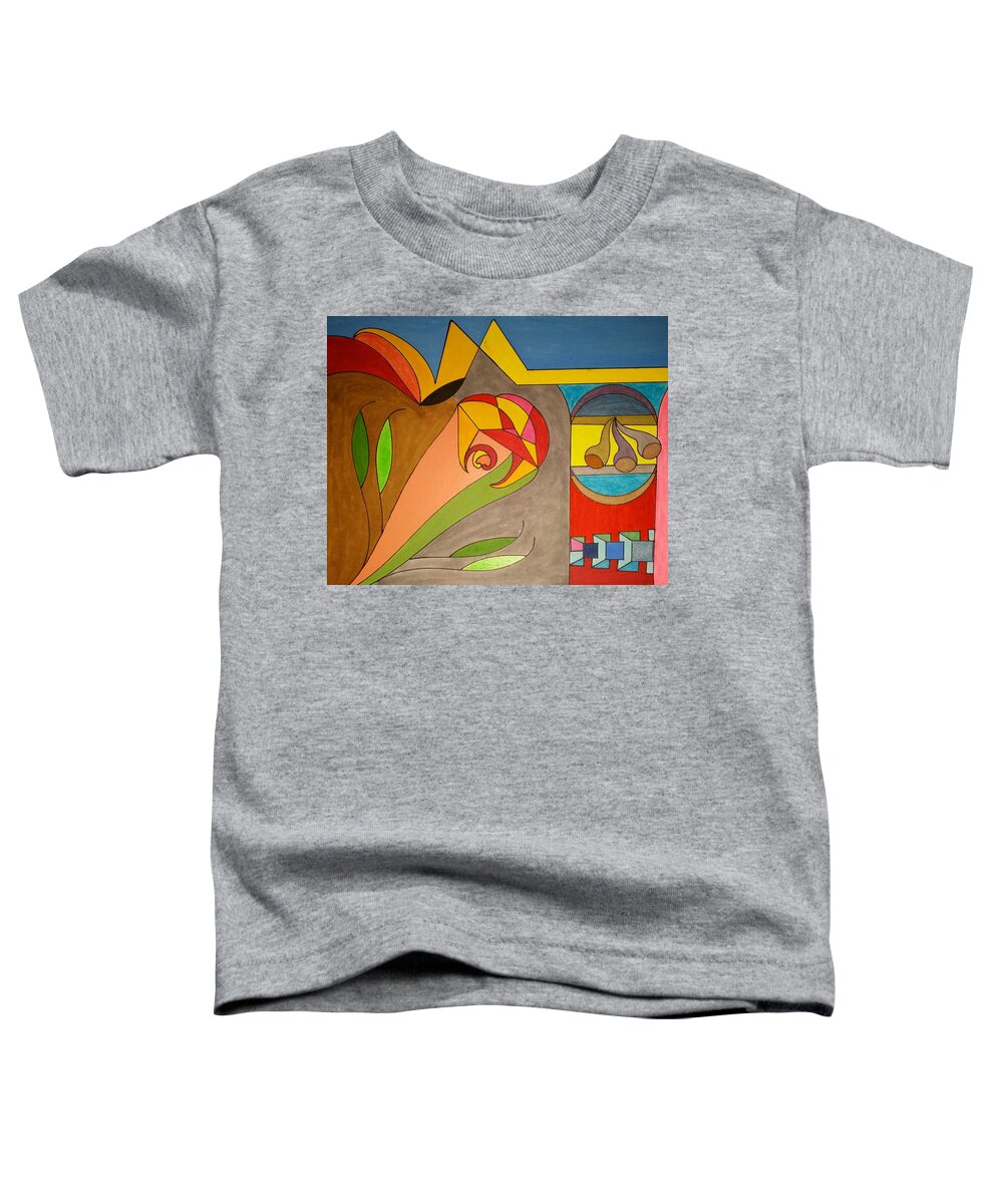 Geo - Organic Art Toddler T-Shirt featuring the painting Dream 326 by S S-ray