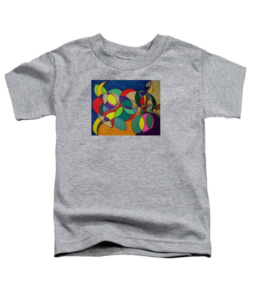 Geometric Art Toddler T-Shirt featuring the glass art Dream 87 by S S-ray