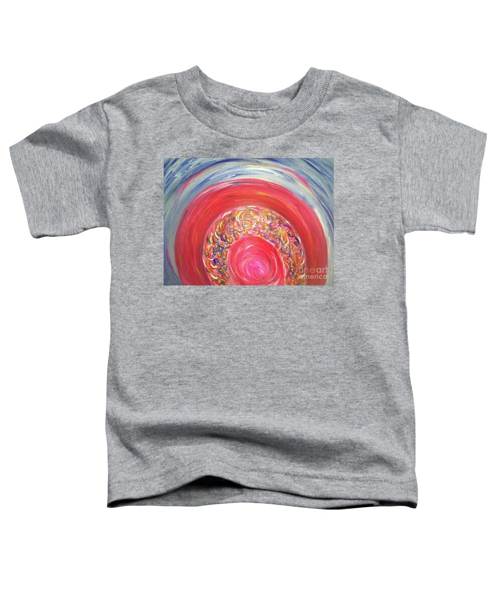 This Is An Acrylic Painting On Canvas. Toddler T-Shirt featuring the painting Dreaming in Color by Sarahleah Hankes