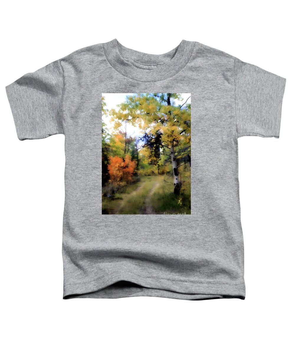 Digital Painting Toddler T-Shirt featuring the photograph Dreamy Road by Roland Stanke