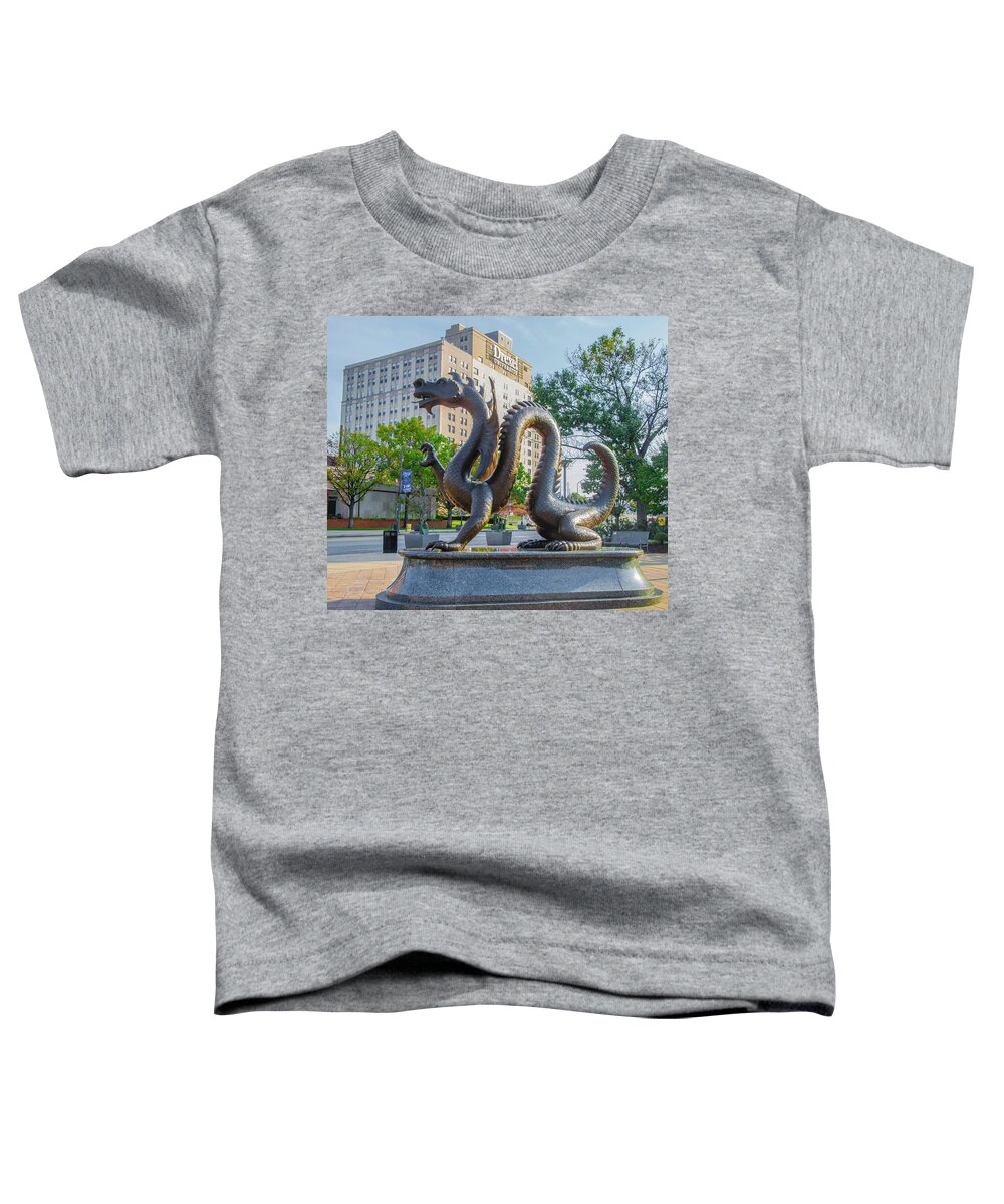 Drexel Toddler T-Shirt featuring the photograph Drexel University - The Drexel Dragon by Bill Cannon
